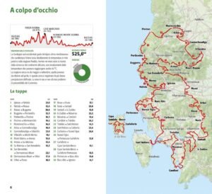 Mappa del Cammino Minerario di Santa Barbara nel Sulcis Iglesiente con tappa a Carbonia